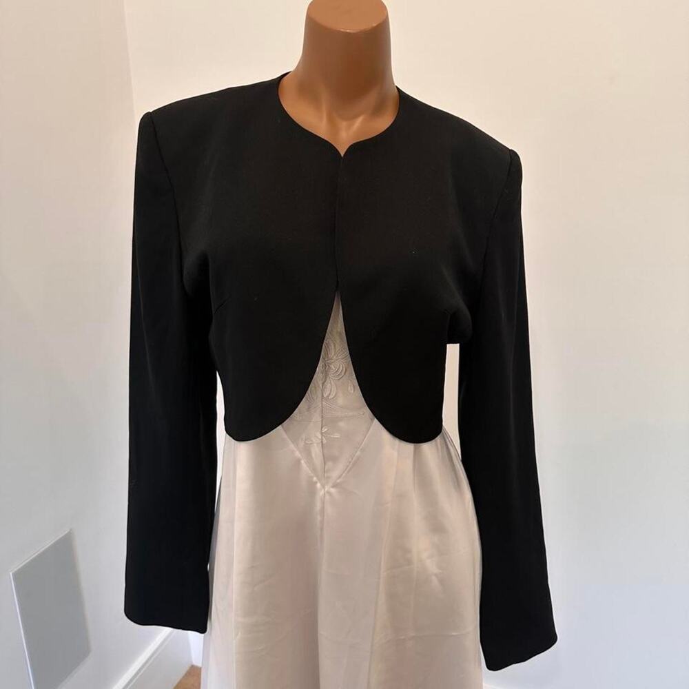 Vintage black cropped bolero jacket